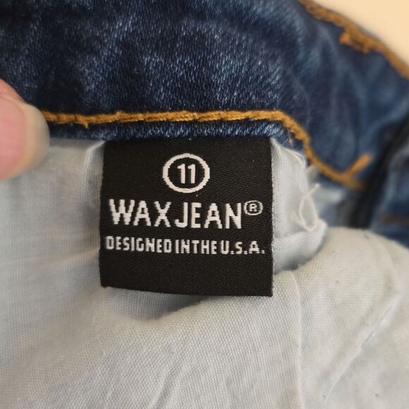 WAX JEAN Womens Jeans Y2K Distressed Destructed Skinny, Juniors Size 11 - Picture 14 of 15